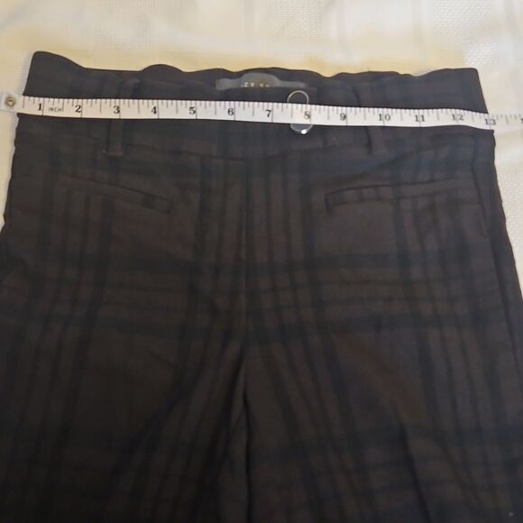 Suzy Sheir Black & Brown Plaid Pants - Picture 5 of 16